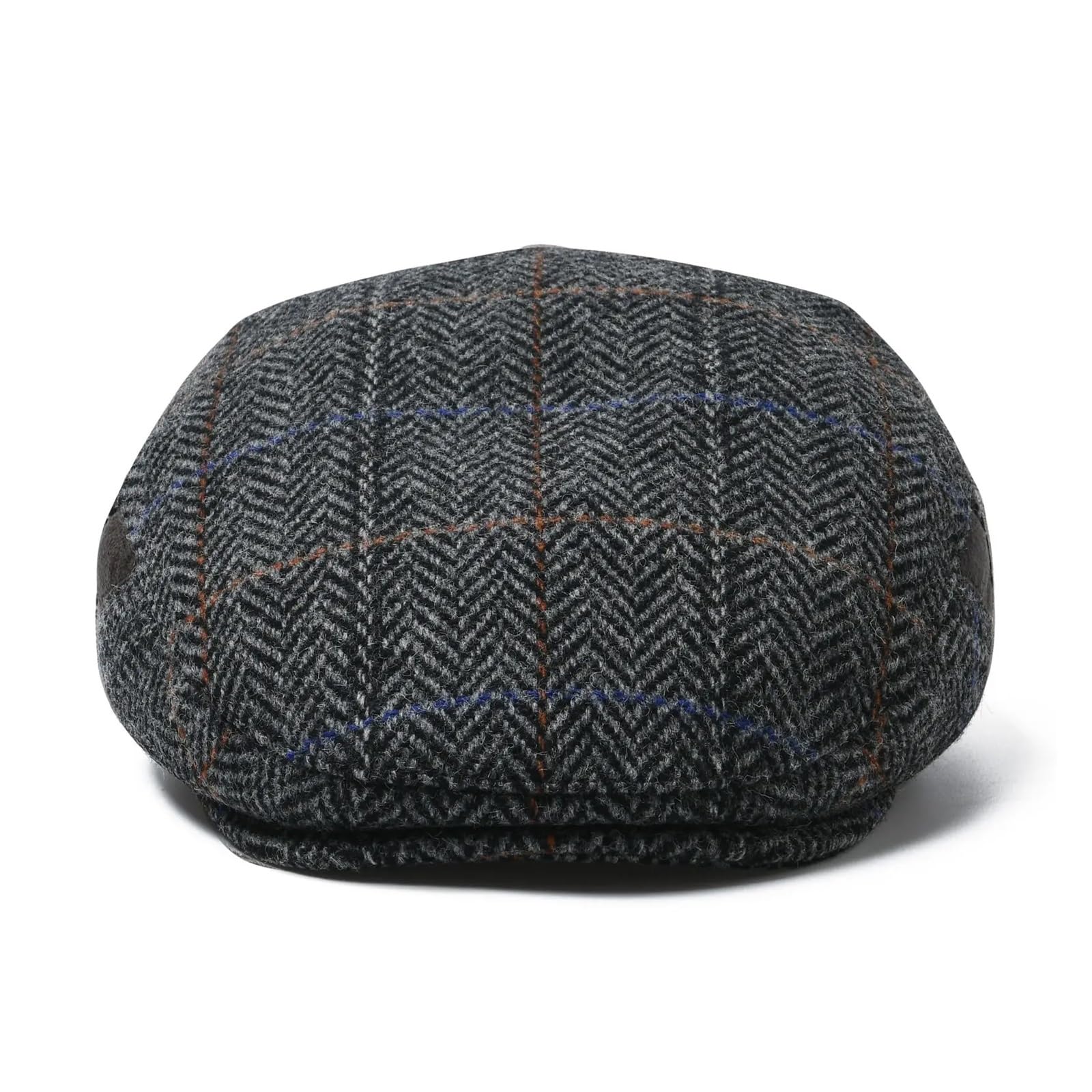 Men's Irish Flat Cap Wool Tweed Gatsby Newsboy Causal Herringbone Ivy Hat