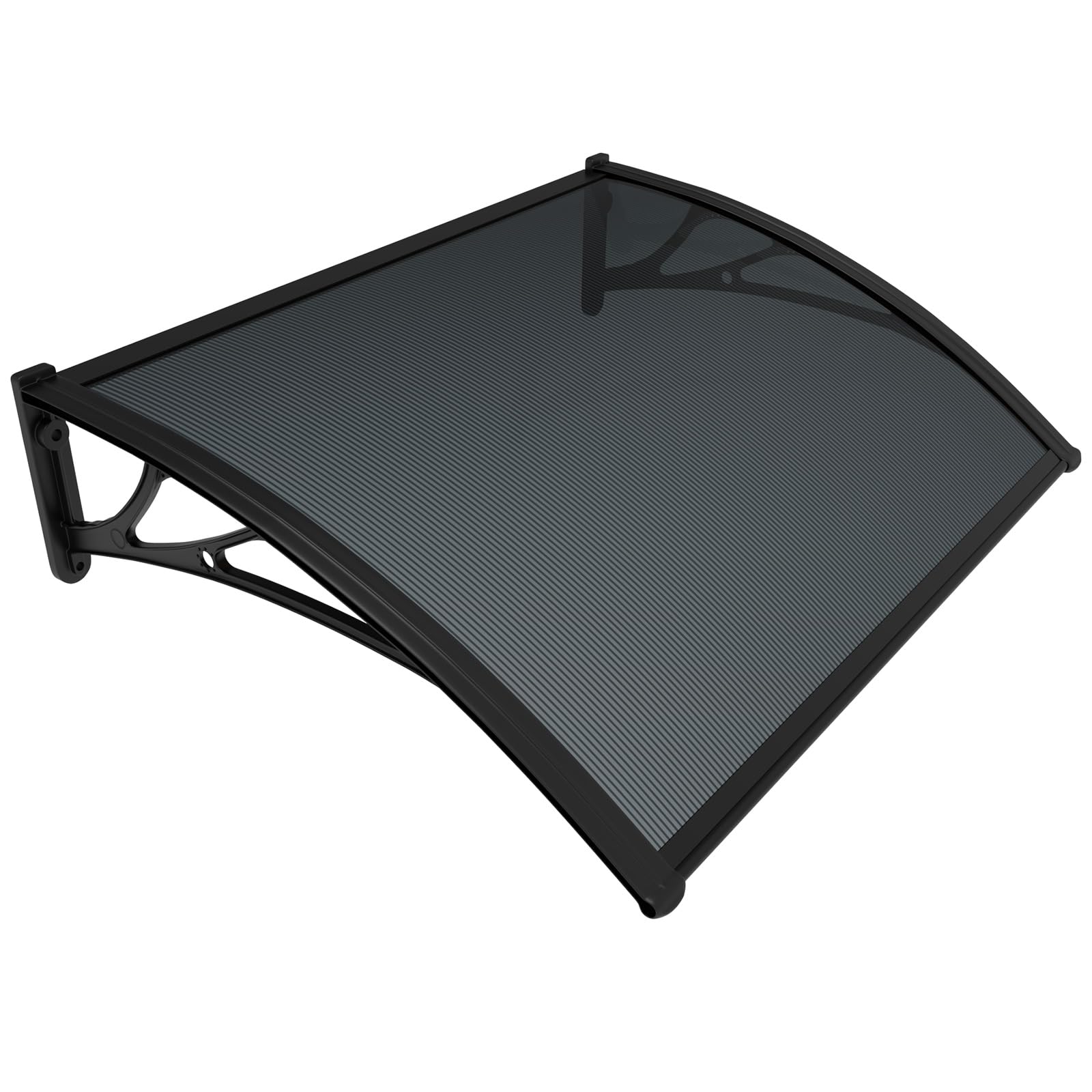 VOUNOT® Front Door Canopy Outdoor Awning, Rain Shelter for Back Door, Porch, Window, 100 x 80 cm, Anthracite — image 1