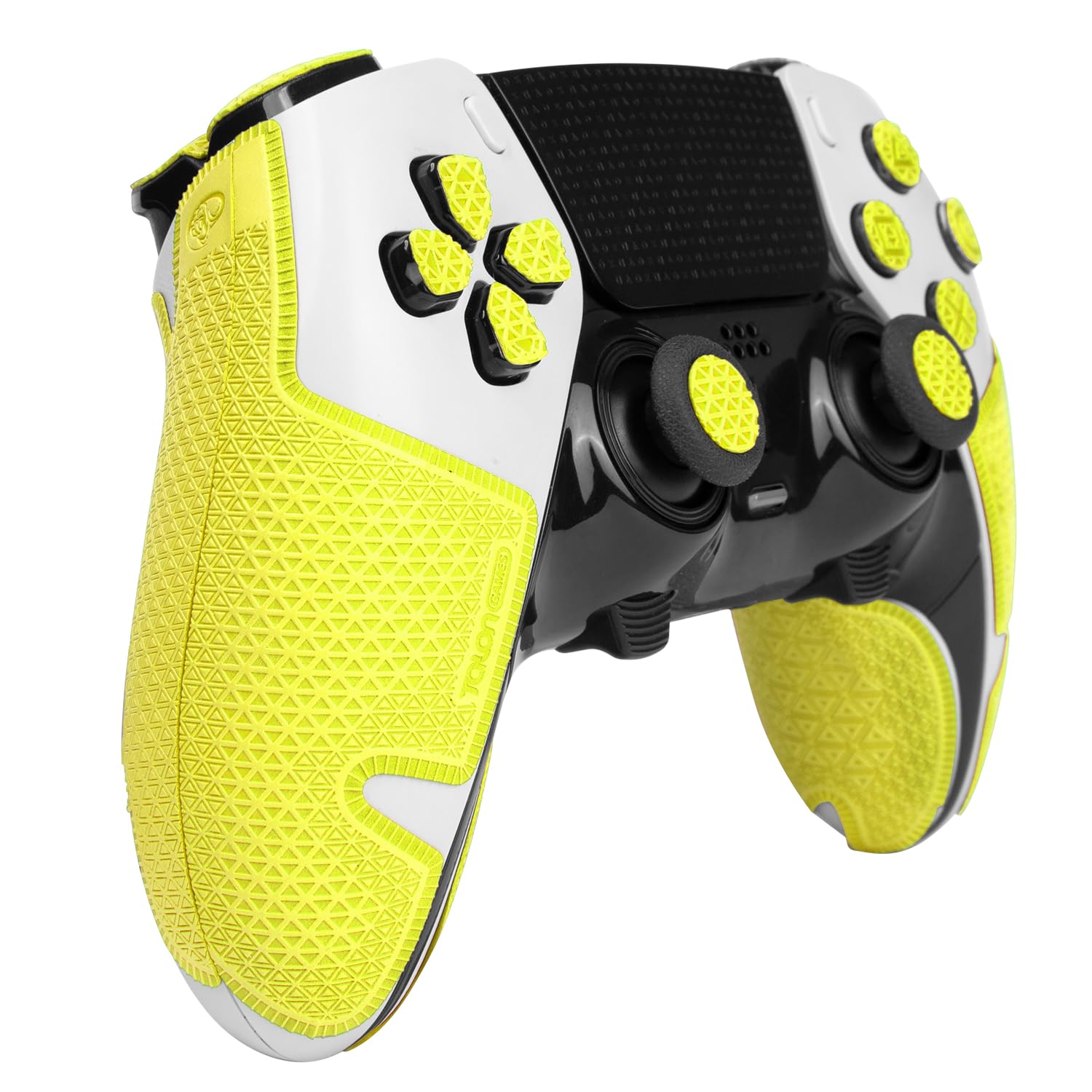 TALONGAMES Controller Grip Tapes Compatible with PS5 DualSense Edge, Ultra Version Anti Slip Tape, Sweat Absorbent, Skin kit, Compatible with PlayStation 5 Edge Grips, Buttons, Trigge, D-pad Neon