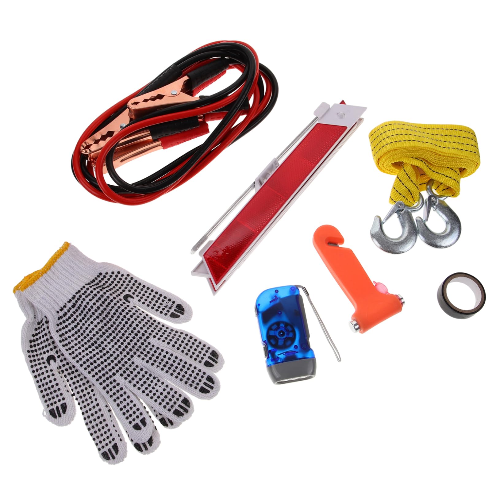 1set Strumenti Di Emergenza Per Auto Kit Di Sicurezza Stradale Multifunzione Con Accessori Essenziali Per Riparazioni e Assistenza Veicolo