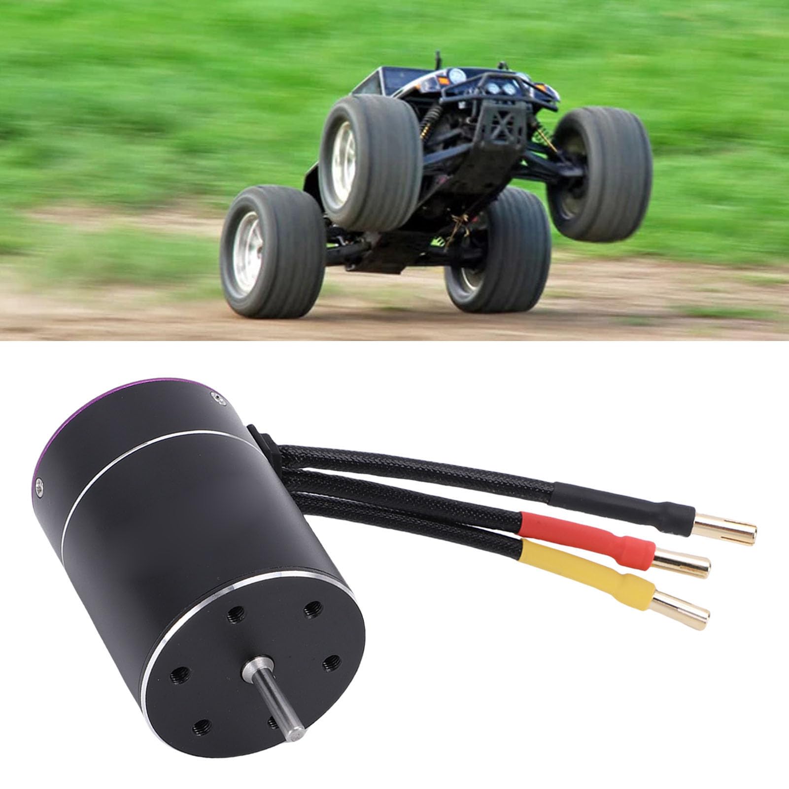 Drfeify Bezszczotkowy Silnik RC o Dużej Mocy 3650 4300 KV, łódź Hsp w Kolorze Fioletowo-czarnym