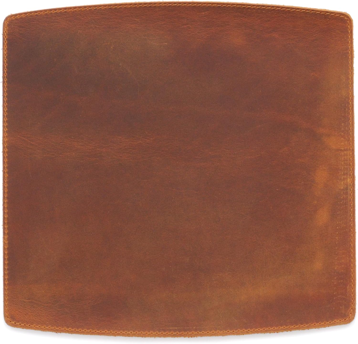 Personalized Handmade Leather Mouse, Handcrafted Leather Mouse Mat for Office, Protective Mouse Pad, Camel