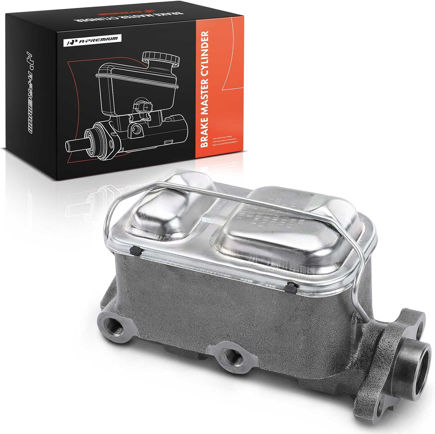 A-Premium Brake Master Cylinder with Reservoir and Cap Compatible with Dodge Vehicles - D250 1986-1993, D350 1984-1993, W200 1970-1980, W250/W350 1981-1993, W300 1979-1980