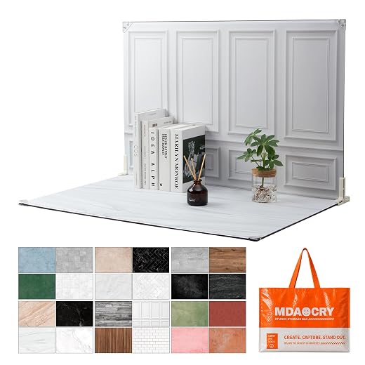 23 x 35 in Product Photography Backdrops, 12 Sheets, 24 Patterns