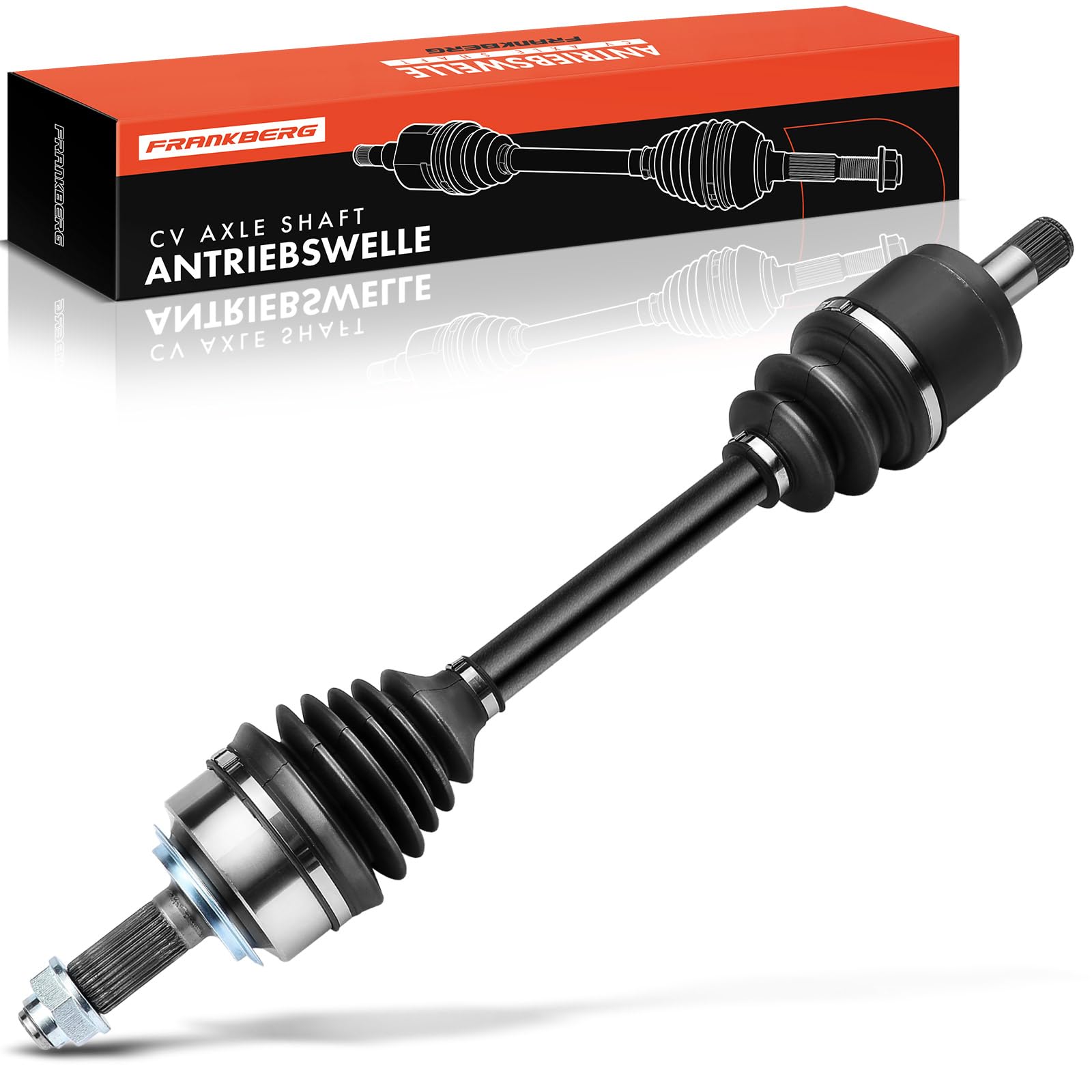 Frankberg Eje motriz Eje de transmisión Caja de cambios manual sin ABS Ring Eje delantero Izquierda Compatible con CR-V II RD 2.2 CTDi 2005-2006 FR-V BE 2.2i-CTDi 2005-2009 Replace# 44306SKNE00