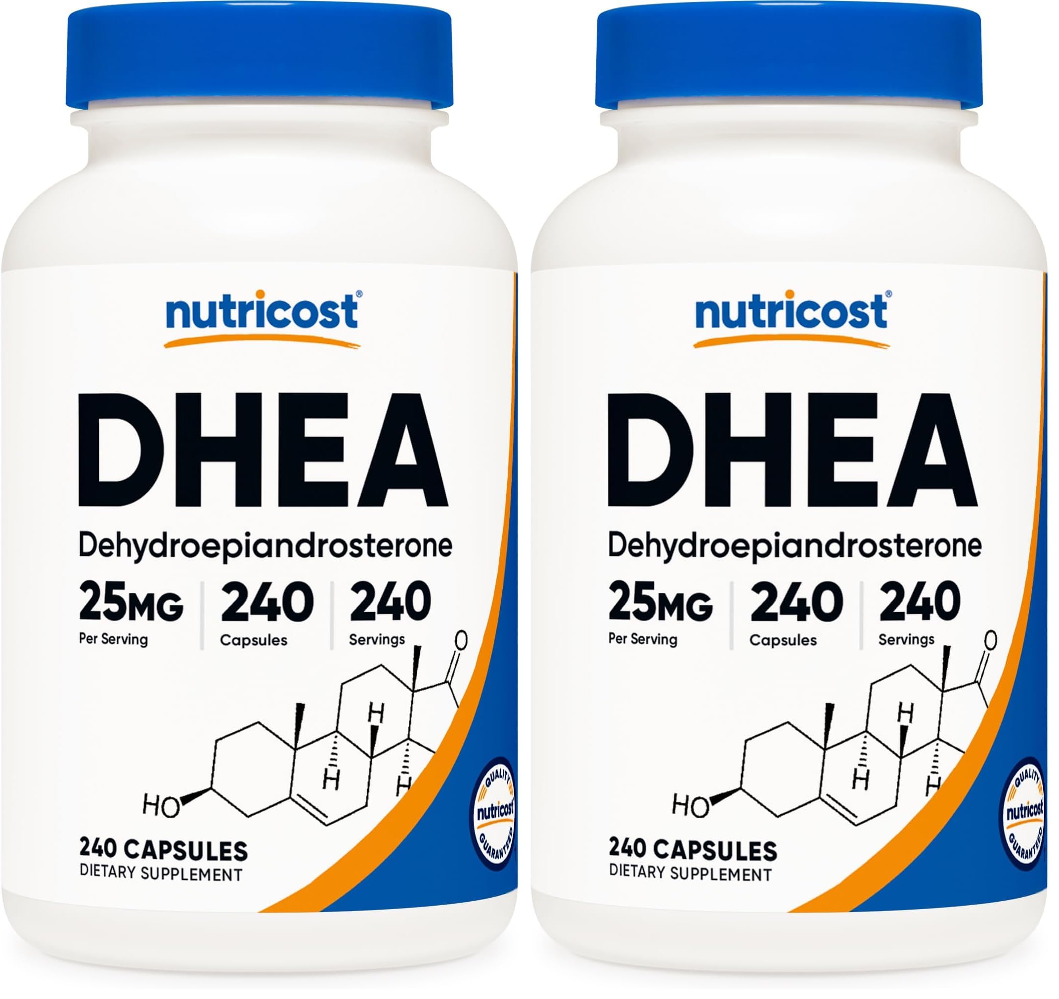 Nutricost DHEA 25mg, 120 Capsules, Gluten-Free, Soy Free Supplement — Amazon image 6