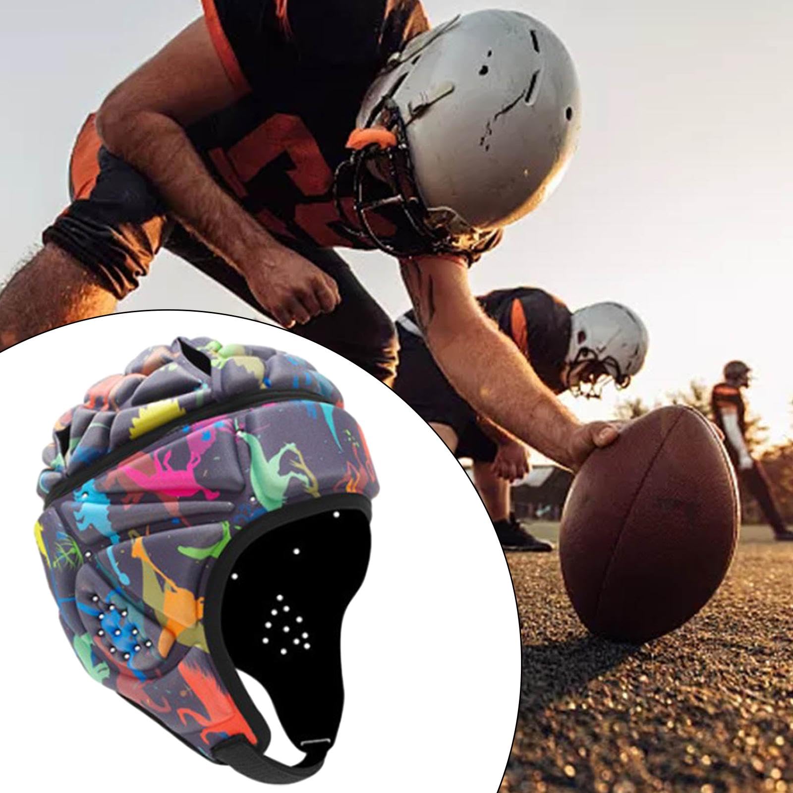 Casque De Rugby Réglable, Casque Léger à Coque Souple Et Couvre-chef