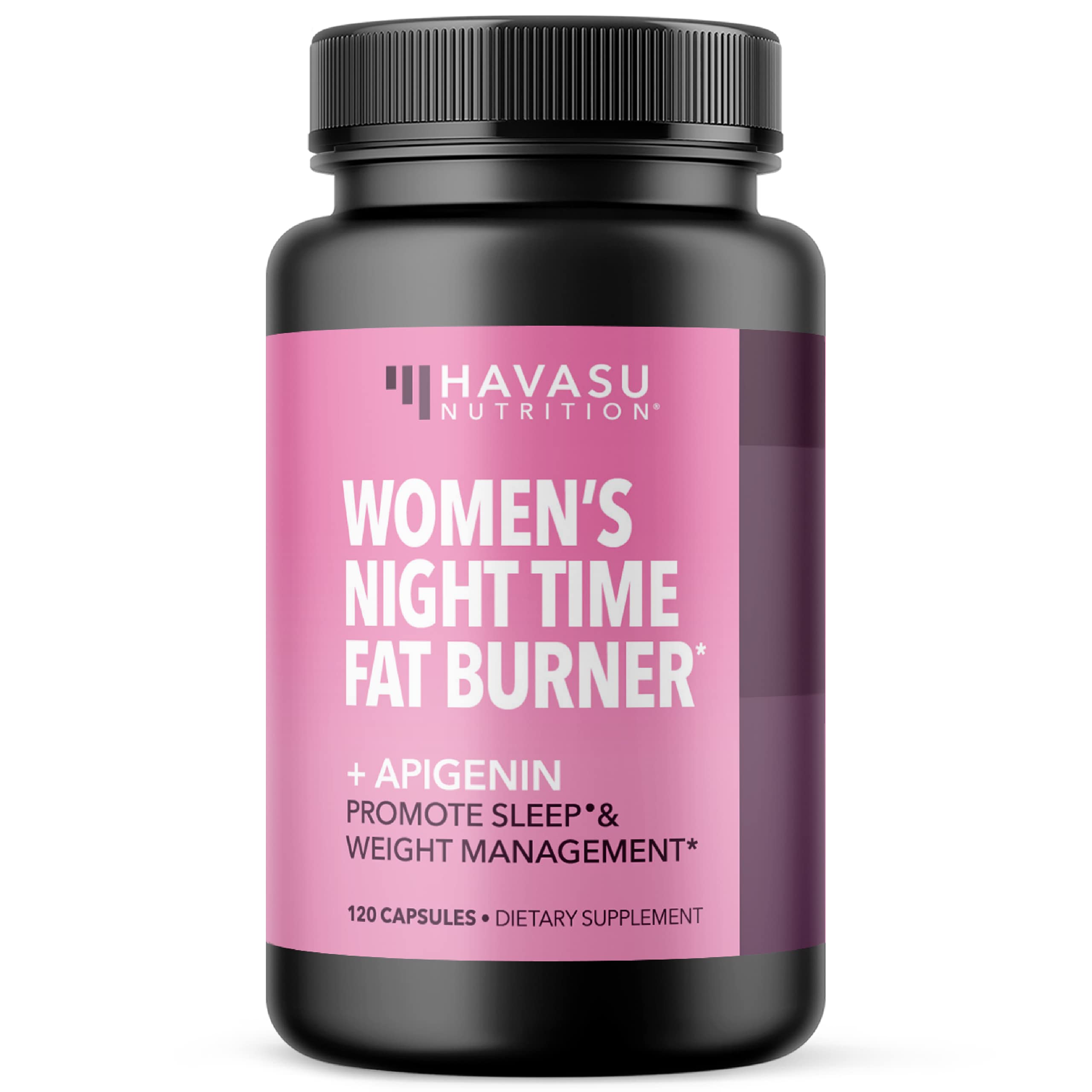 Night Time Fat Burner for Women - Weight Loss and Sleep Support Blend With Apigenin 50mg - Metabolism Booster and Appetite Suppressant for Weight Loss - 4 Month Supply Weight Loss Pills for Women