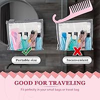 Vista 93 de Patelai Wide Tooth Comb Large Hair Detangling Comb for Curly, Wet Dry Hair, No Handle Detangler Accessories(White, Cyan)