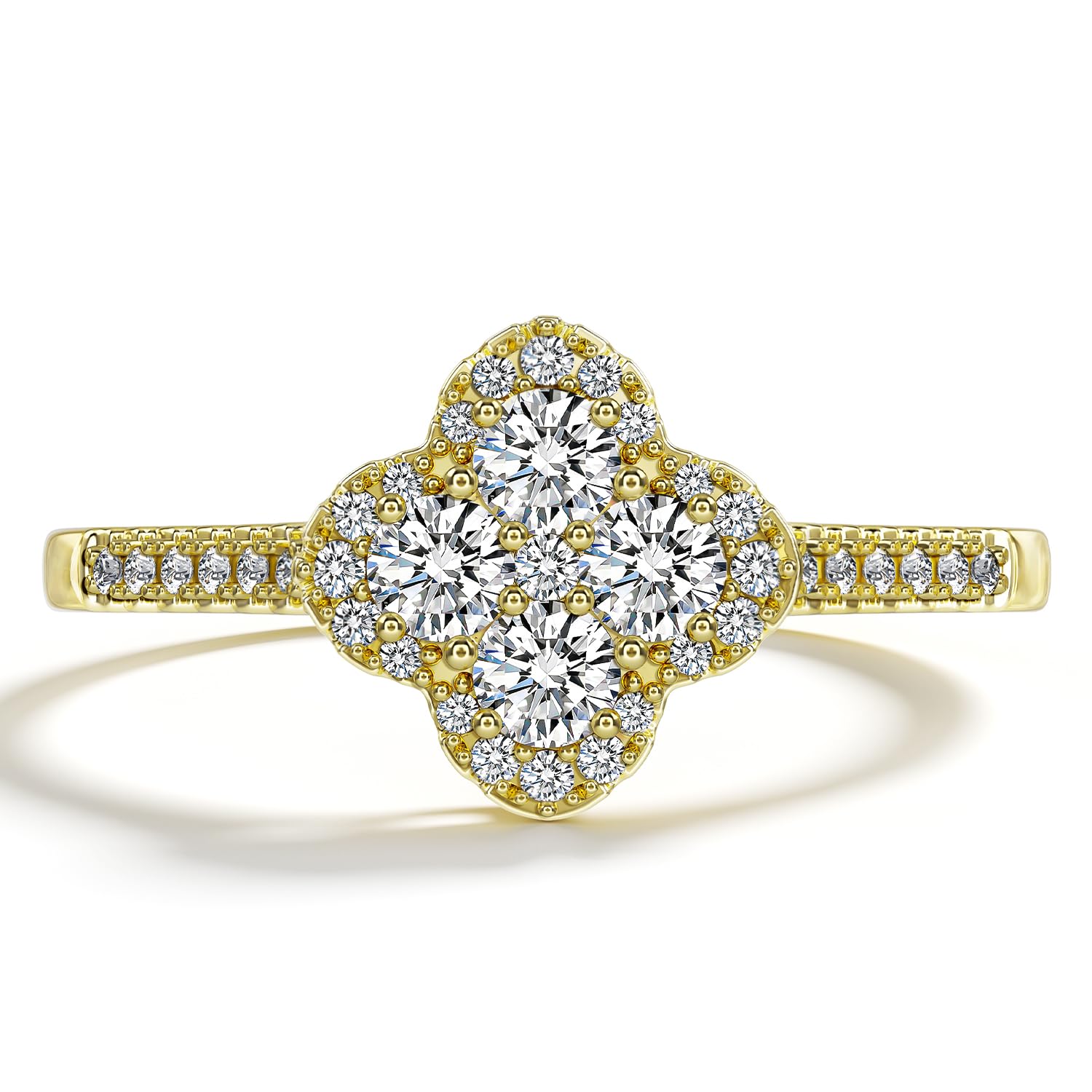 Moissanite Lucky Ring for Women