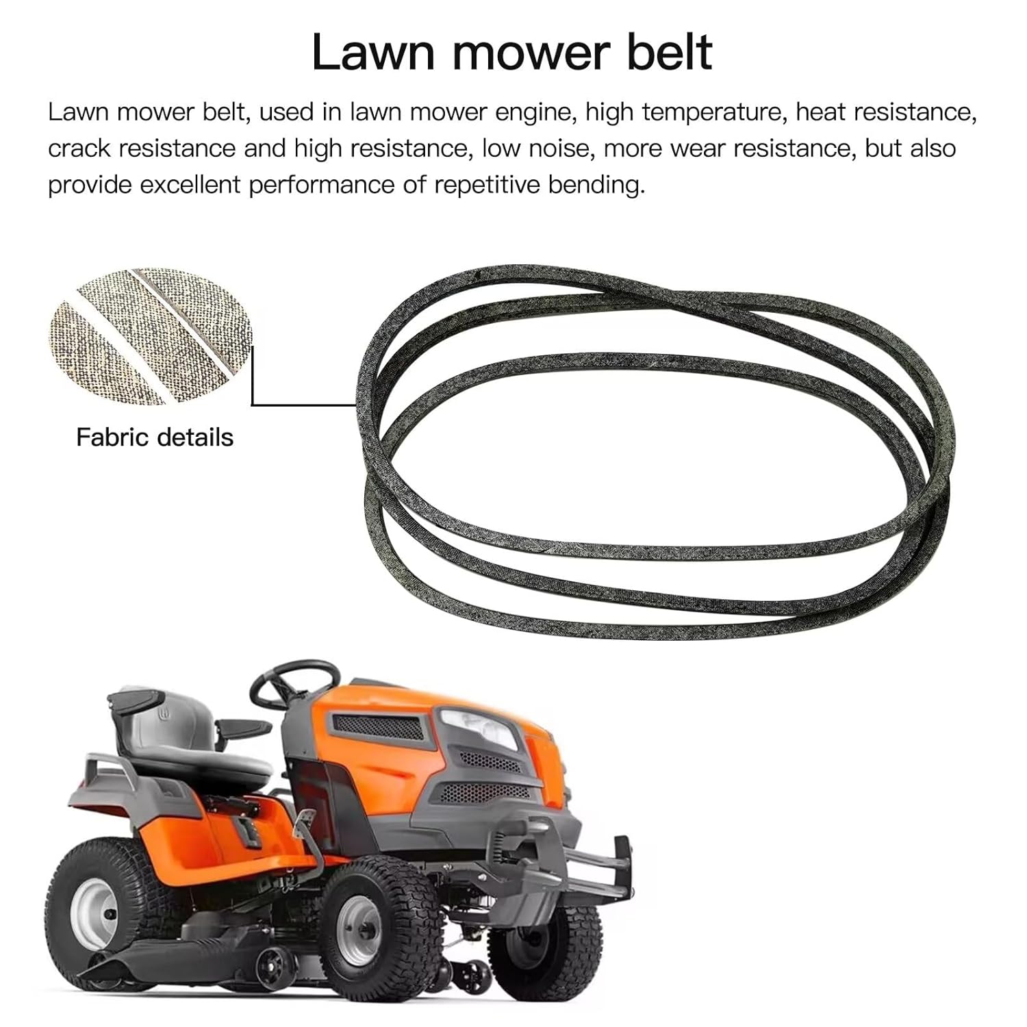 42" Deck Belt Replacement for John Deere D100-D130, L100 and L125
