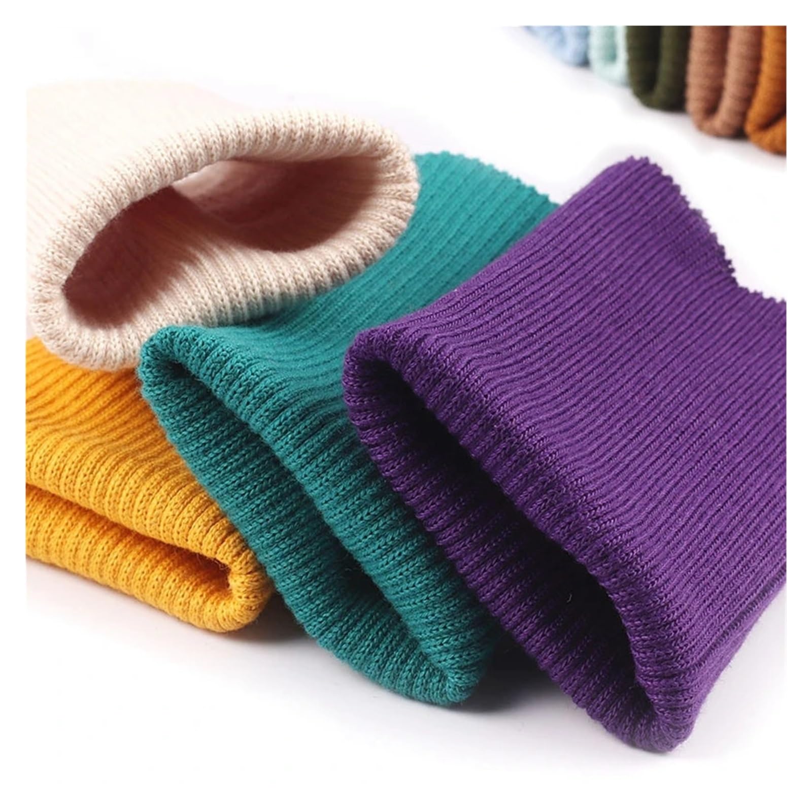 TMTGTS Manchettes, 1 Paire, Poignets En Tricot Côtelé, Poignets, Bandes