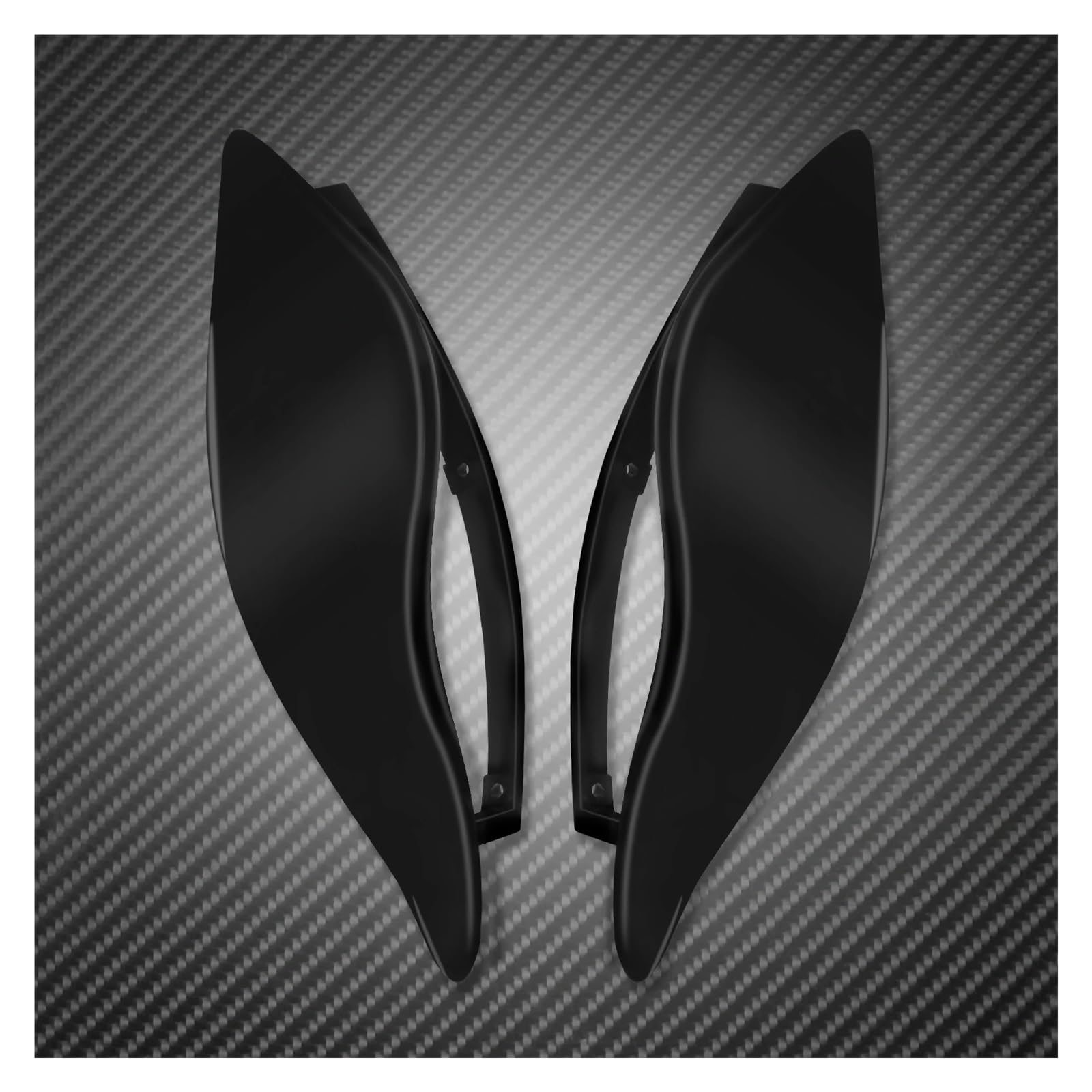 Pare-brise moto reglable anti turbulence deflecteur lateral noir saute vent wave 2014-2023