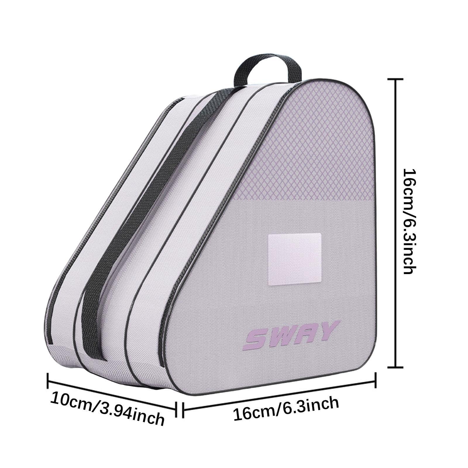 kowaku Bolsa para Patines, Bolsa de Transporte para Zapatos de Patinaje, Tres Bolsillos, Impermeable, Accesorios, Multiusos, Gran Capacidad, asa