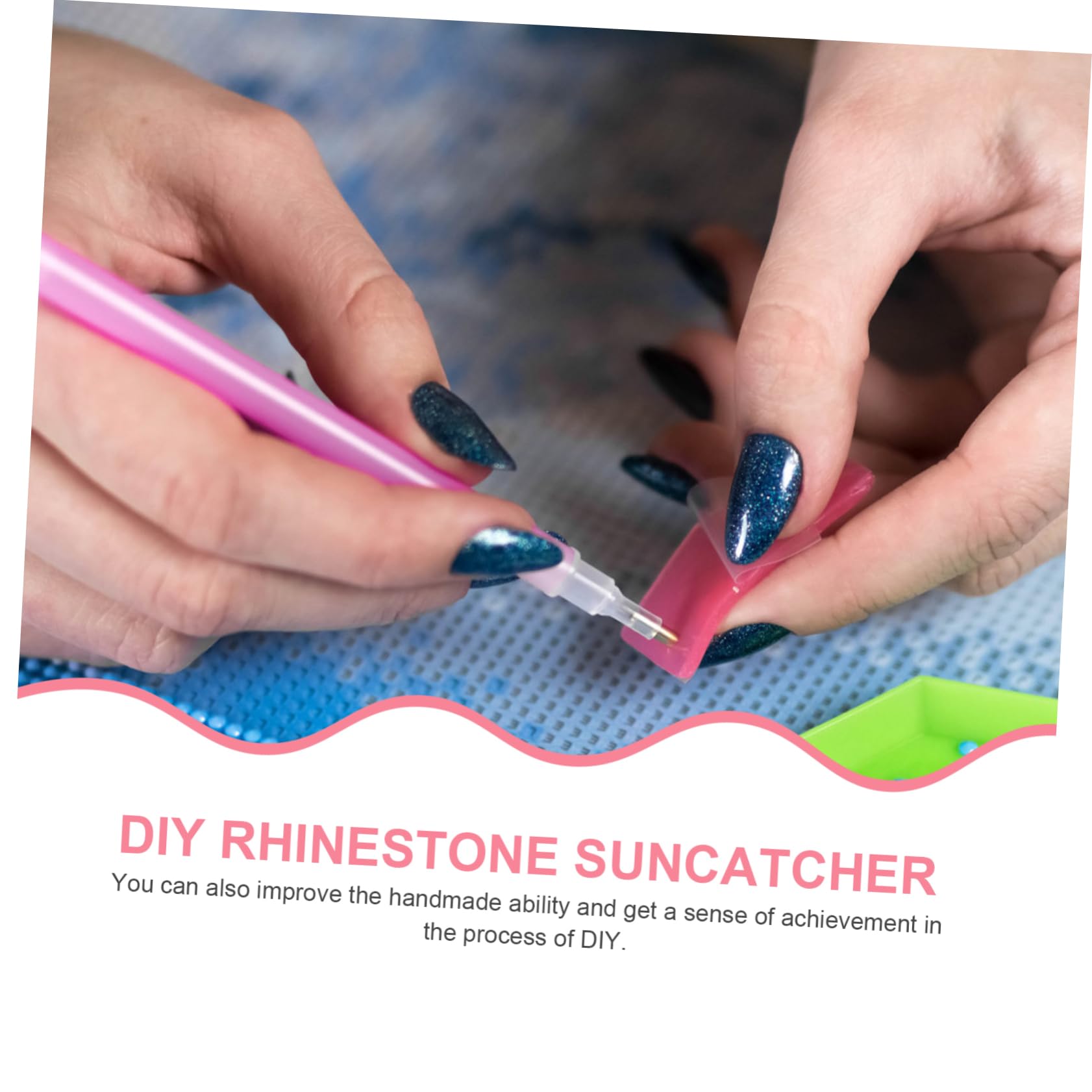 ibasenice 5 Sätze Diamanten DIY Windspiel Set Teiliges Suncatcher mit Schmetterlingen Hängende Dekoration für Fenster Balkon Zimmer Büro Kreative Bastelideen für Zuhause