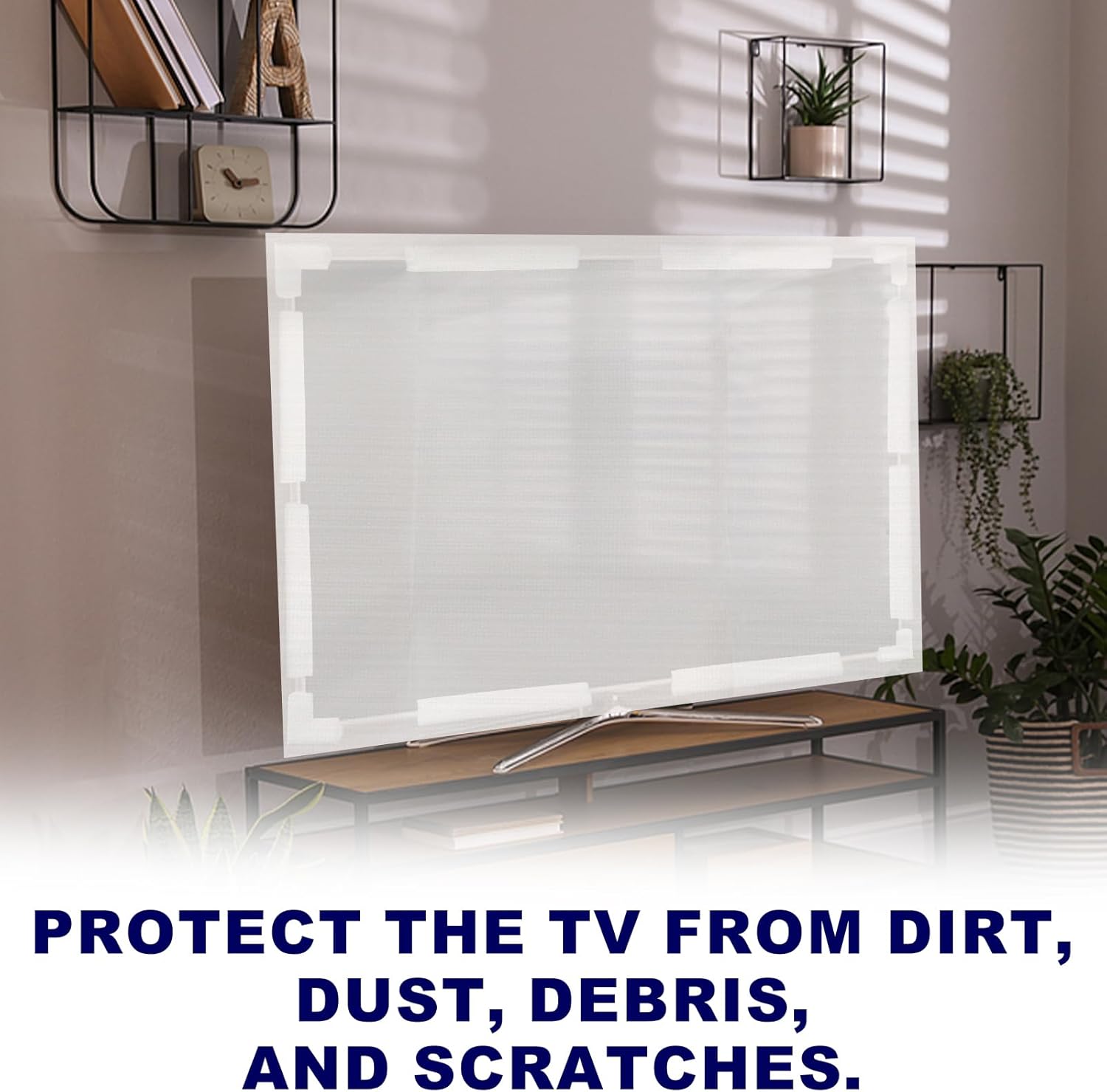 TV Moving Box Cushioning Supplies Set Include 2 Pcs Foam Flat Screen TV Cover for Moving Fits Up to 75''W x 41''H Display Screen and 16 Pcs Foam Corner Edge Protectors, 20M textured tape