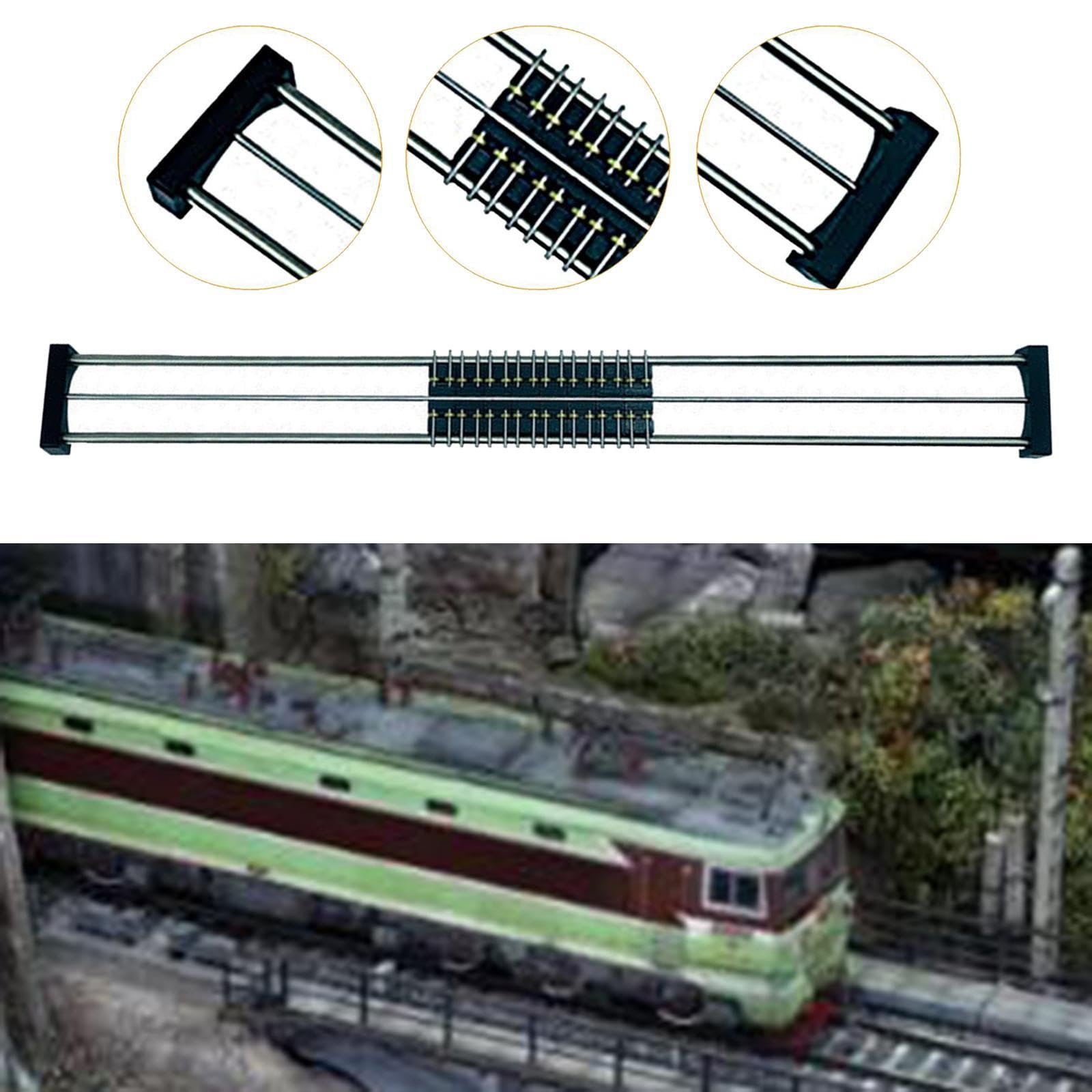 Roller Test Stand Accesorio Profesional para Tren Modelo con Banco de Prueba Resistente Ensamble Fácil Y Pista Realista Compatible con 1 87 HO Adecuad, Sin Línea