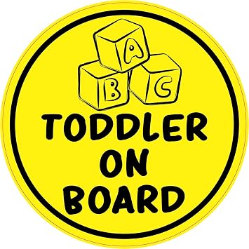 StickerTalk Toddler on Board Vinyl Sticker, 5 inches by 5 inches