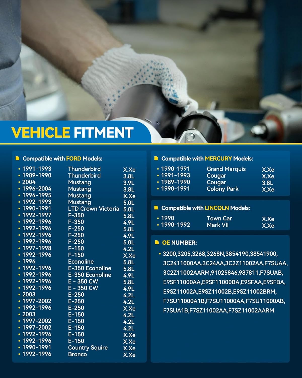 PHILTOP Starter Replacement for 1992-1998 Ford F150, 1992-2004 Mustang, 1992-2002 E150/E250 Econoline, 1992-1996 F250, 1992-1996 Bronco, 1992-1997 F350, 1992-1996 E350 Econoline Club Wagon 3205N=3268N