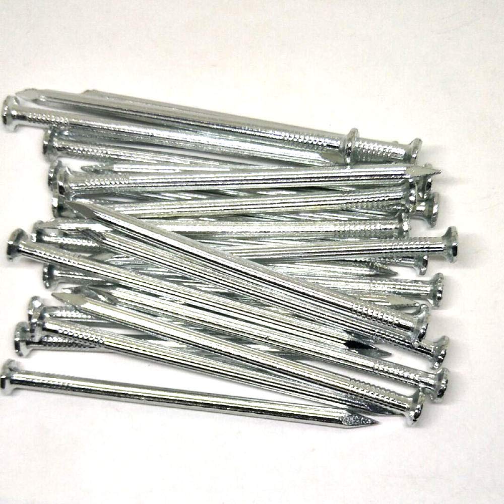 Clavos de ferretería, clavos de acero para ladrillos, Clavos de cemento, clavos acero especiales, for el hogar, carpintería, pintura, fijación, herrajes pared - 3,4 x 50 mm (102 unidades/caja)