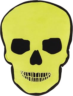 Catherine Lansfield Skulls 3D Filled Cushion Green