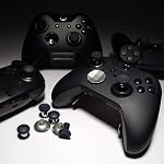 eXtremeRate Black 4 in 1 Metal Magnetic Thumbsticks Joysticks Swap Replacement Parts With T8H Cross Screwdrivers Repair Tools for Xbox One Xbox One Elite Xbox One X S Xbox Series S X for PS4 for PS4 Slim for PS4 Pro Game Controller