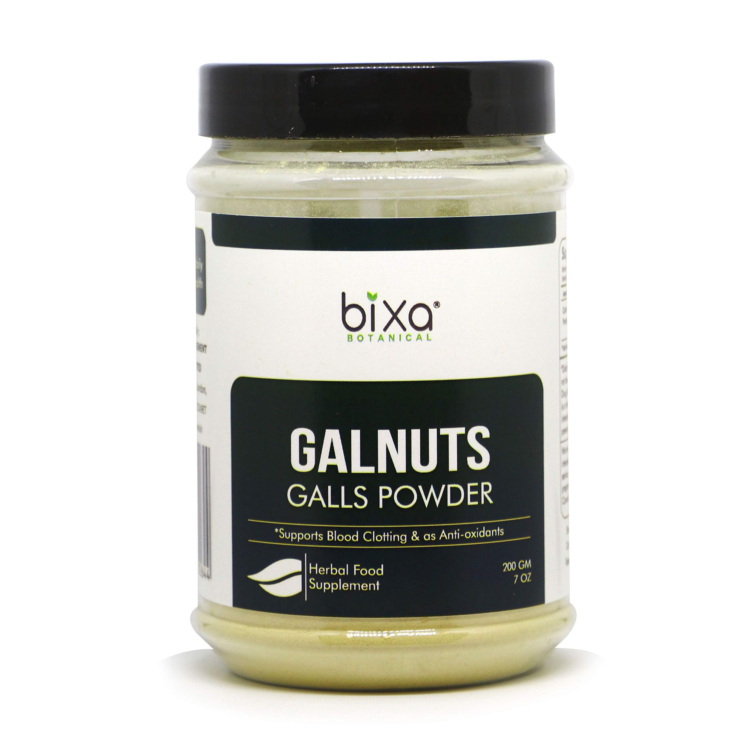 bixa BOTANICAL Galnuts Powder (Majuphal/Quercus infectoria) 7 Oz (200g) Pack of 1