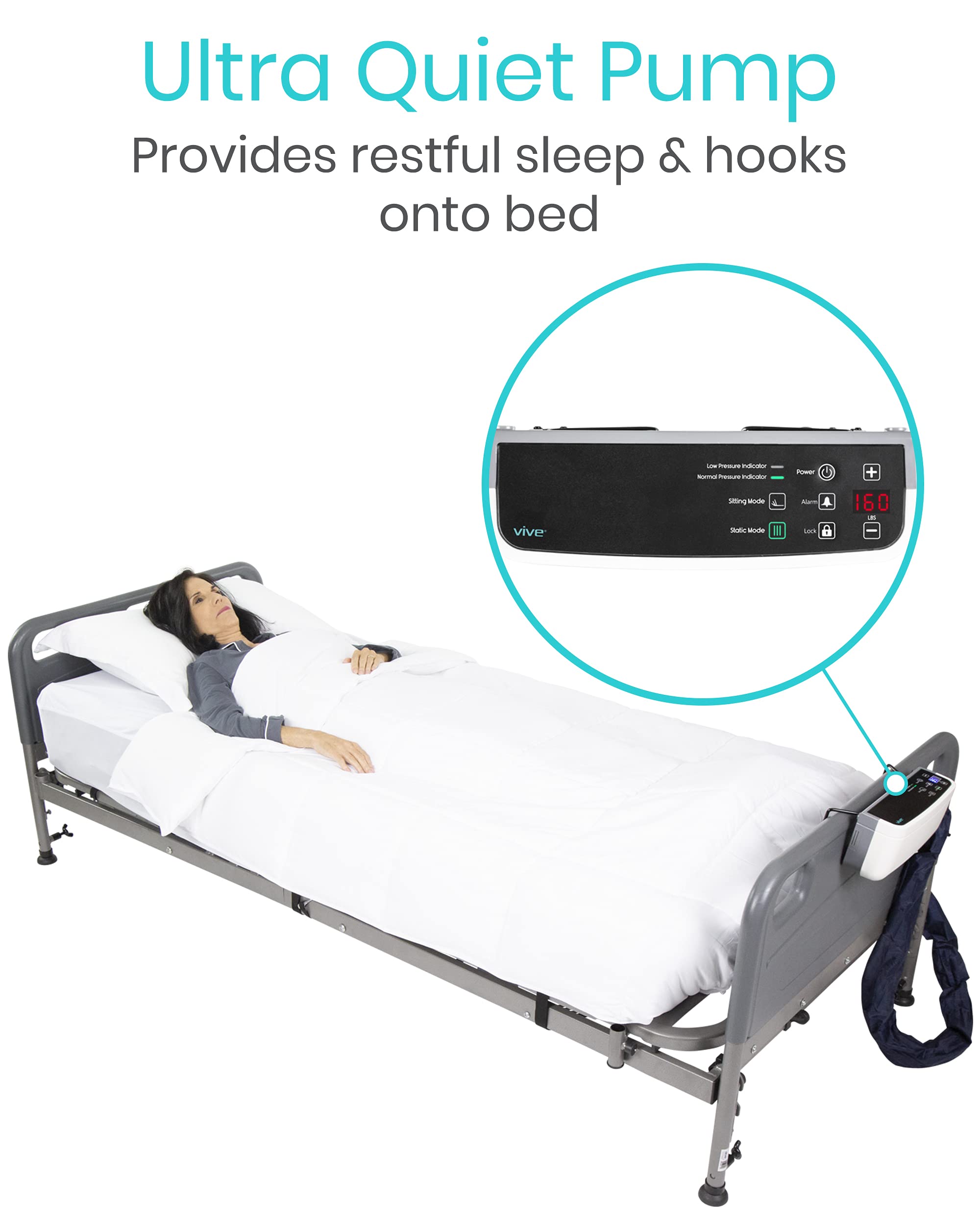 Vive 8" Alternating Pressure Mattress Low Air Loss Hospital