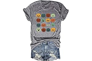 Womens Pumpkin Halloween T-Shirt