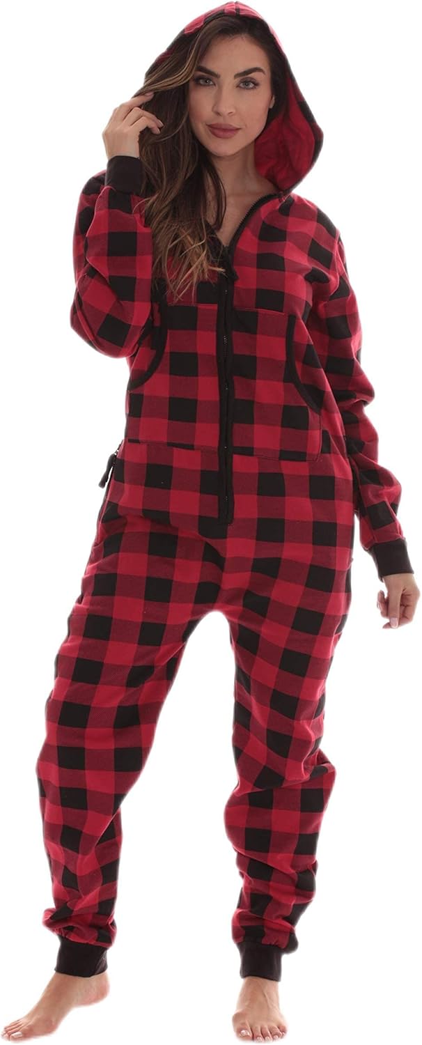 #followme Adult Christmas Onesie for Women Jumpsuit One-Piece Pajamas