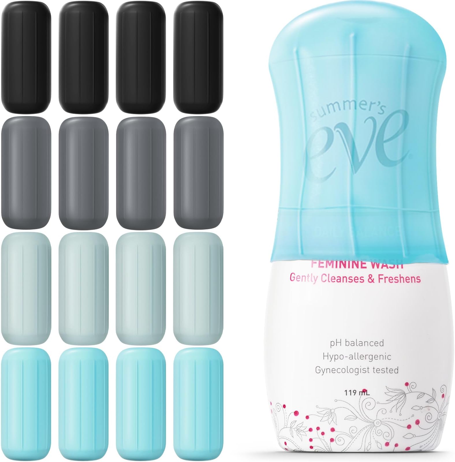 Skyconser Silicone Bottle Covers, A8-Colorful-16, Leak Proof