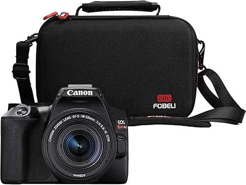 Miniatura 5 de FBLFOBELI Estuche de almacenamiento de viaje EVA para cámara réflex digital Canon EOS Rebel T7  T8i  T5  R50  R100 con lente de 0.709-2.165 in,