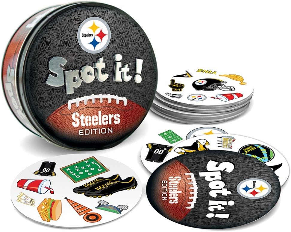 MasterPieces NFL Spot It! Pittsburgh Steelers Edition, Multi, One Size (41754) : Sports & Outdoors