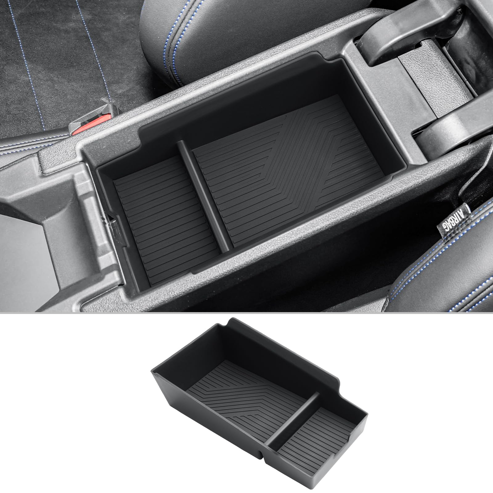 CDEFG Compatible avec BMW Série 1 F70 / Série 2 F74 2025 2026 Console centrale Boîte de rangement pour accoudoir de voiture Boîte de rangement pour console centrale de voiture Plateau Organiseur 1