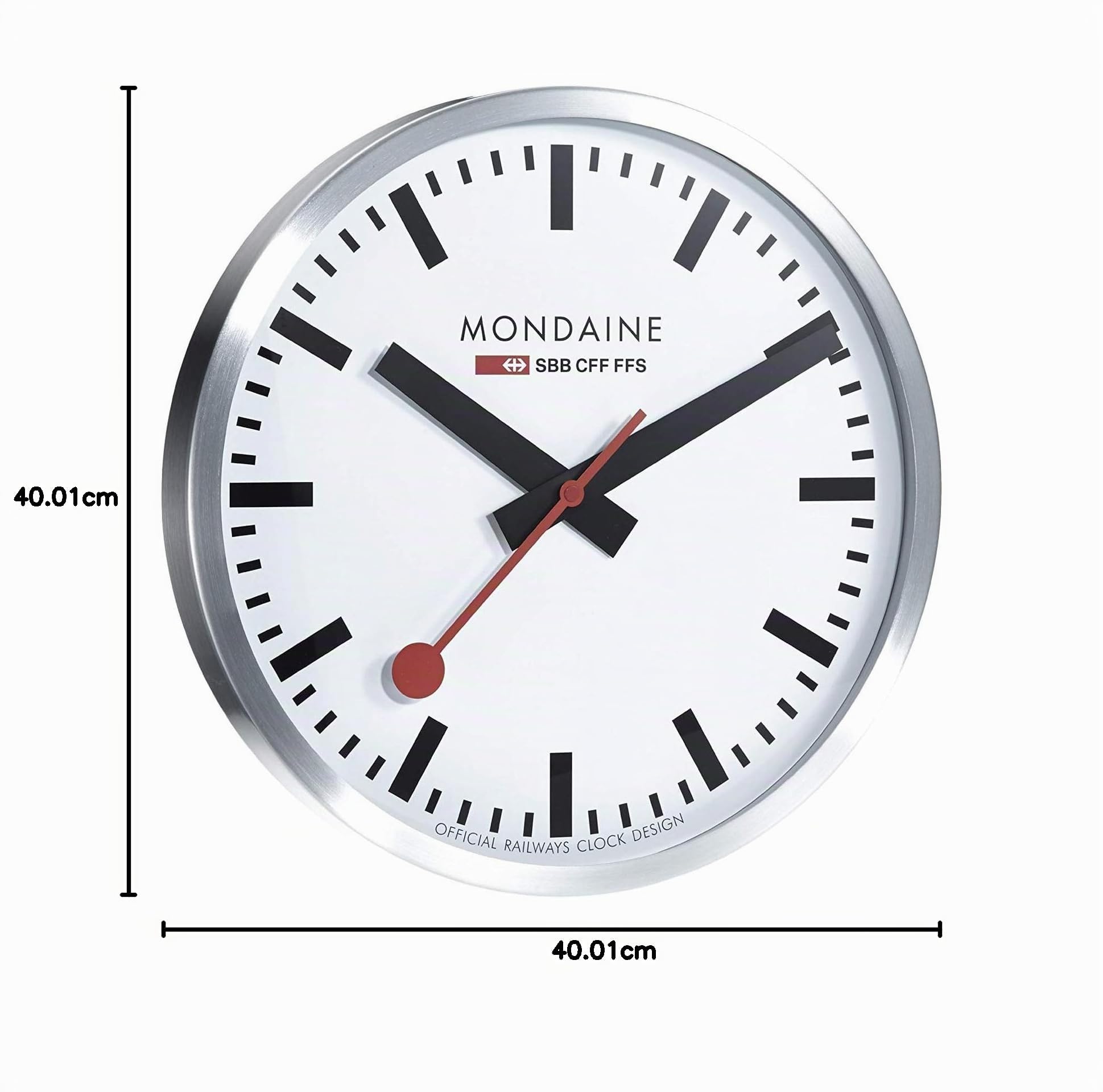 Mondaine Official Orologio a muro modello stazione - Diametro 40 Cm