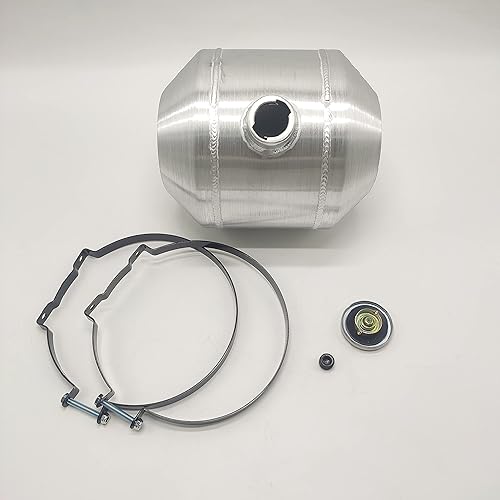 Miniatura 3 de JSD AUTO PARTS Tanque de combustible 10"x12" Salida 12" NPT Capacidad 3.75 galones de aluminio Centro de llenado de gas tanque de gas