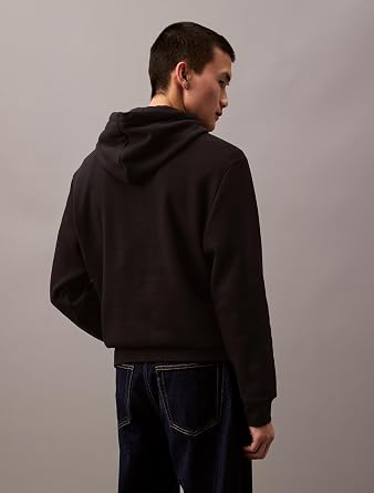 Calvin Klein Men's Monogram Logo Fleece Hoodie