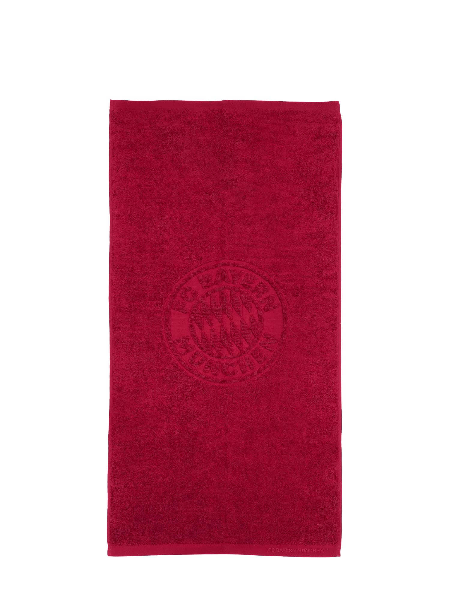 Toalla FC Bayern München 100x50 cm en color burdeos de rizo absorbente