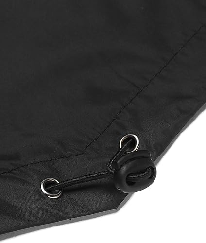 Miniatura 7 de COOFANDY Chubasquero largo para hombre ligero, chaqueta impermeable para lluvia, chaquetas impermeables para exteriores con capucha