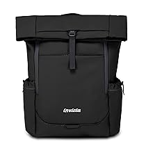 Invicta Zaino Lavoro Act Fold, Nero, Monoscomparto Con Tasca PC 15,6″, Tasca Borraccia e Fondo Rinforzato, Zaino Capiente 32 L Per Ufficio e Università, Per Uomo e Donna