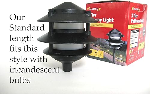 Miniatura 5 de Globo de lente de plástico esmerilado de repuesto, paquete de 6 para luces de camino de bajo voltaje de metal de 3 niveles, Hampton Bay, iluminación