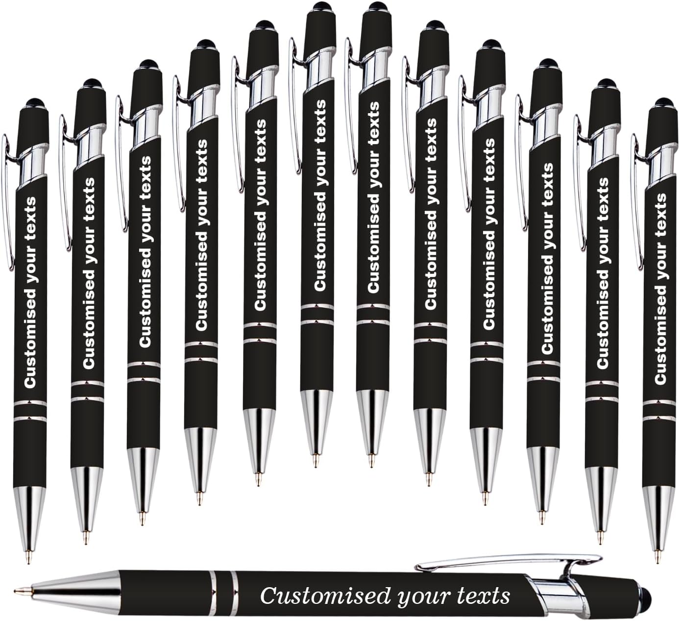Personalized Ballpoint Pen, 2 in 1 Soft Touch