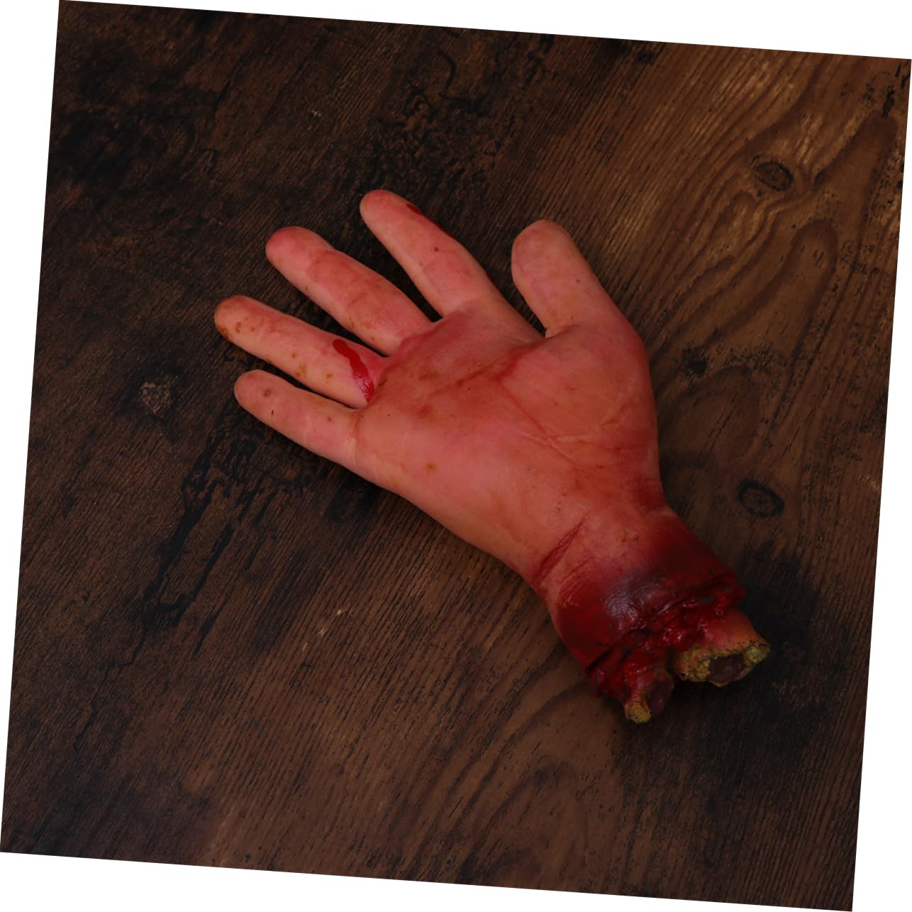 5 Pezzi Mano di Halloween Rossa in Plastica, Oggetti di Scena Horror