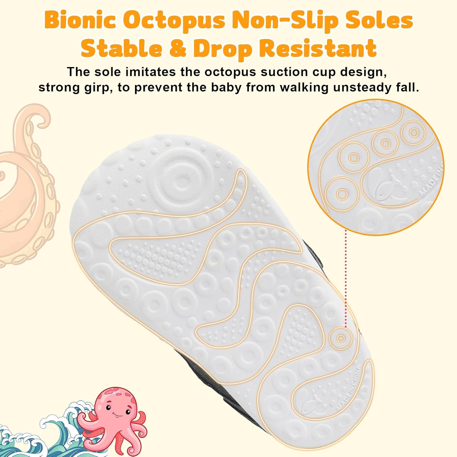 FEETCITY Wide Baby Shoes Boys Girls Baby Barefoot Shoes Breathable Infant Walking Shoe Crib Sock Shoe Toddler Sneakers Flexible - Image 7