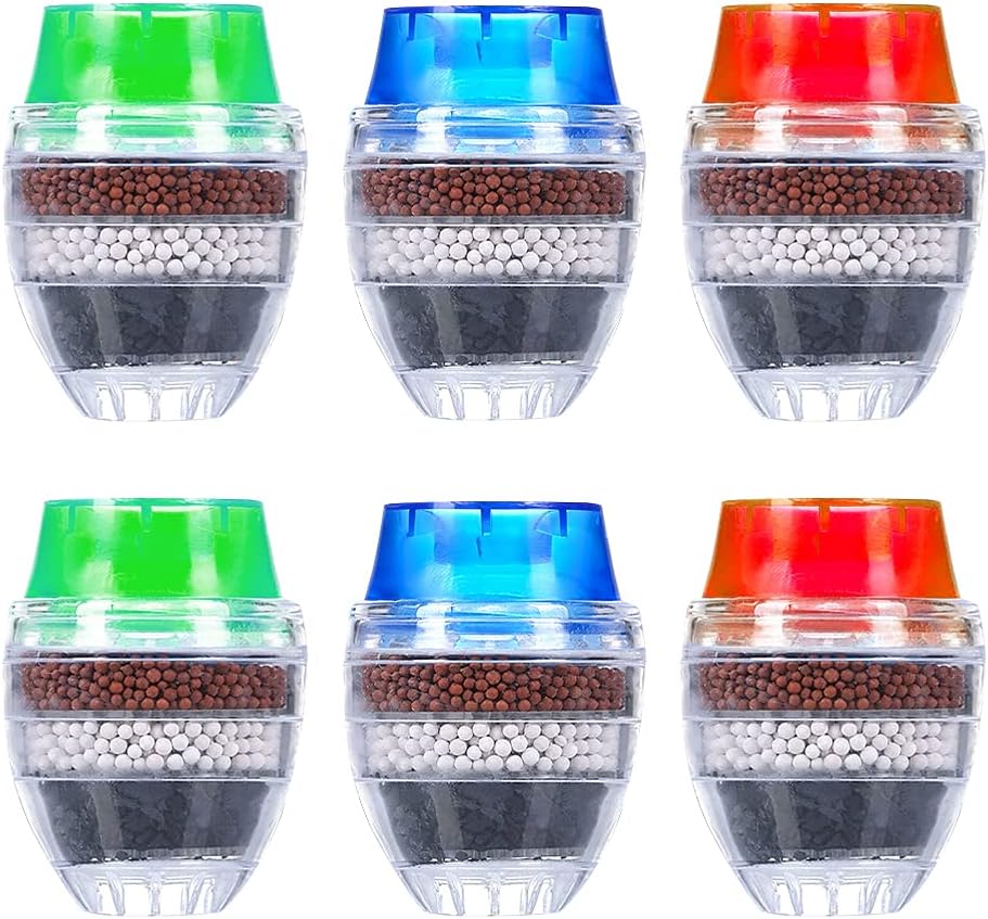 Niuny Wasserhahnfilter Mit 360° Drehfunktion - Kalkfilter Mit 10 Ersatzfiltern Für Reines Trinkwasser