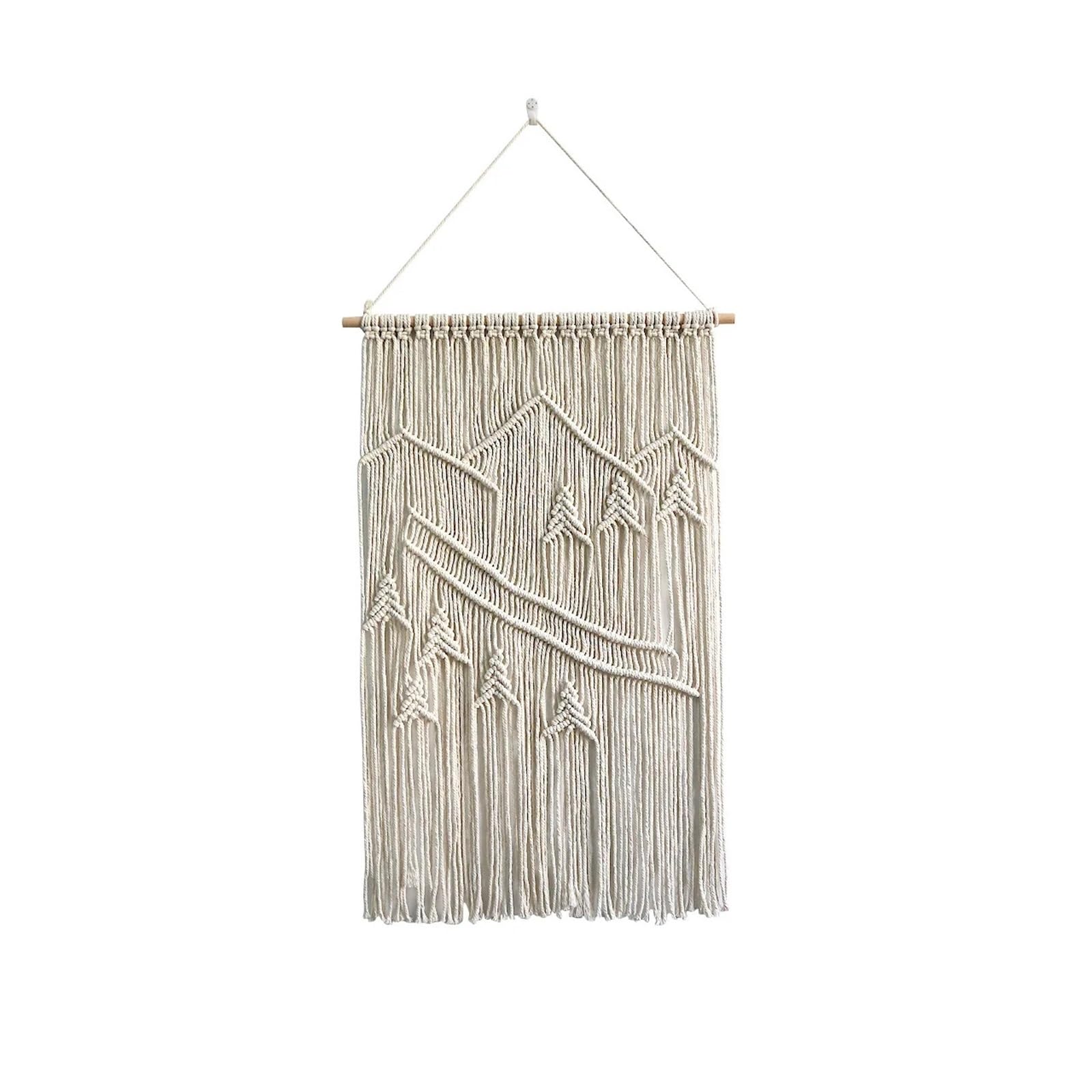Xinglongs Macrame Wall Hanging Boho Handmade Woven Macrame Tapestry Wall Art for Bedroom Aesthetic Decor