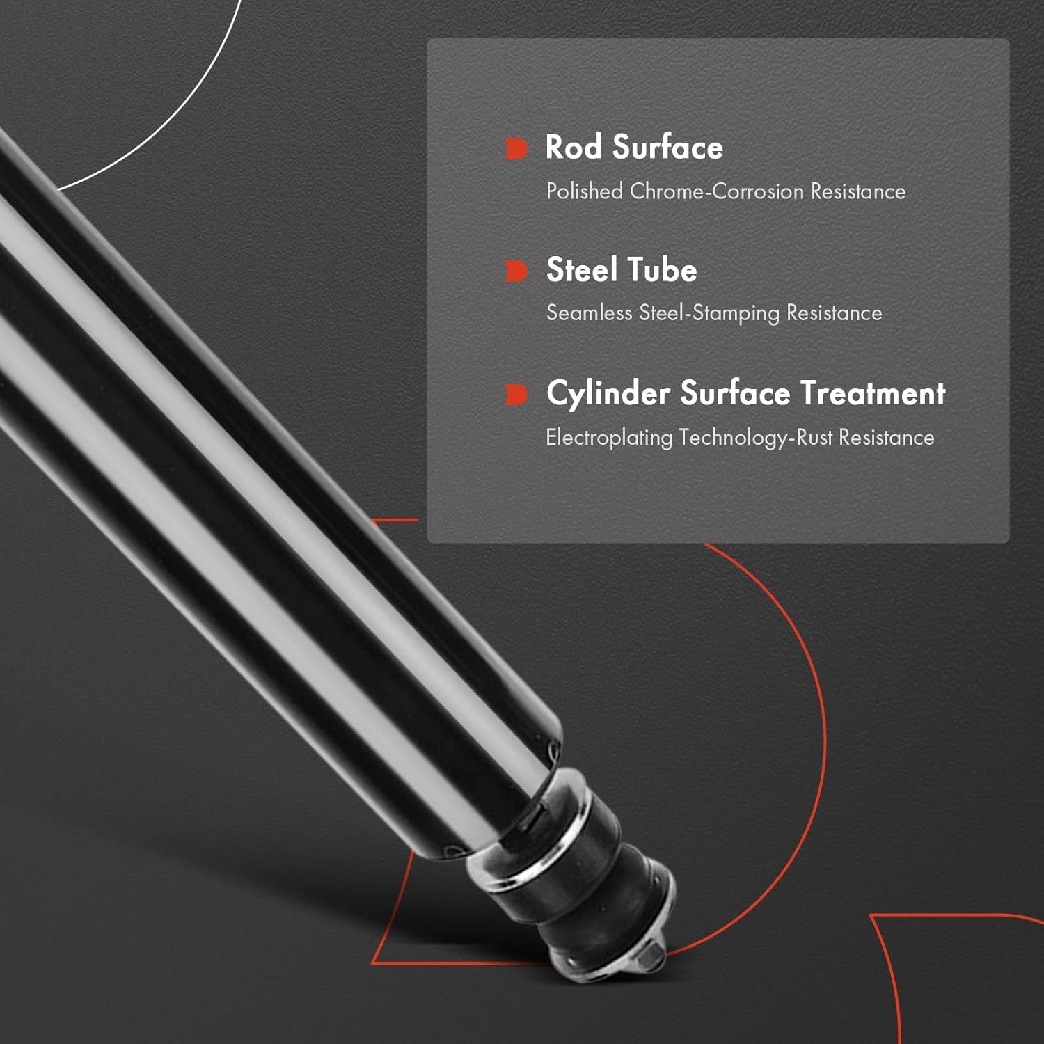 A-Premium Front Shock Absorbers Compatible with Jeep Wrangler 2007-2017, Wrangler JK 2018, 2-PC Set