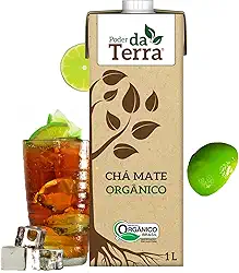 PODER DA TERRA - Mate Orgânico Tradicional - Bebida Natural, Sem Conservantes, Sem Glúten - Ingredientes Naturais - 1L
