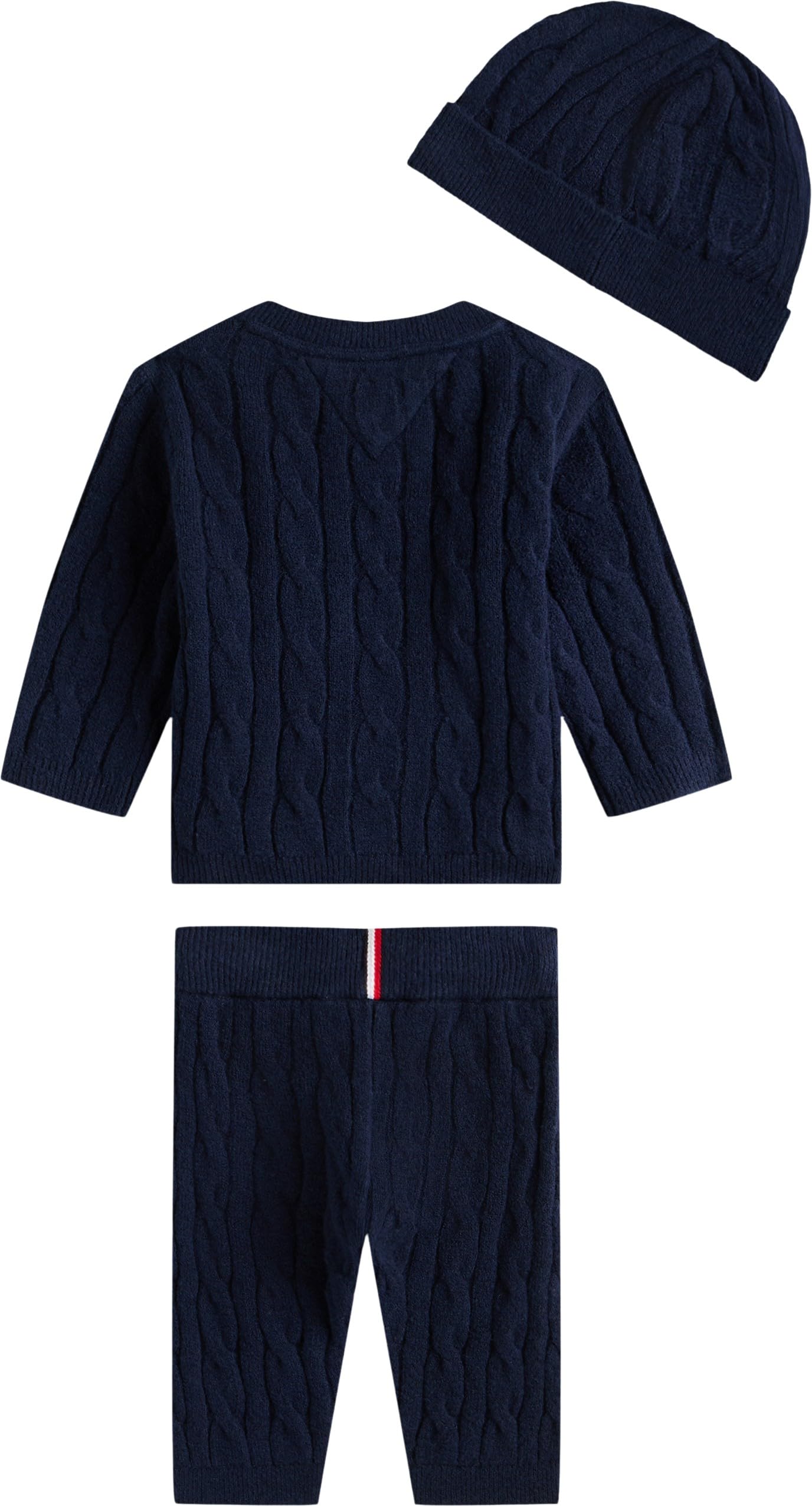 Tommy Hilfiger Cable Set Pant + Top W/Beanie Kn0kn02160 Otros conjuntos de ropa Unisex bebé
