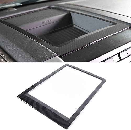 Keptrim Bandeja de almacenamiento para consola central de fibra de carbono ABS F150 para Ford F150 2015, 2016, 2017, 2018, 2019, 2020, 1 unidad